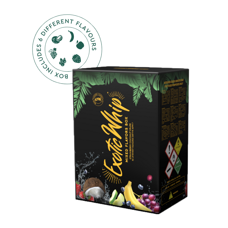 Exotic Whip - Scatola Gusti Misti - 6 Bombole da 670gr